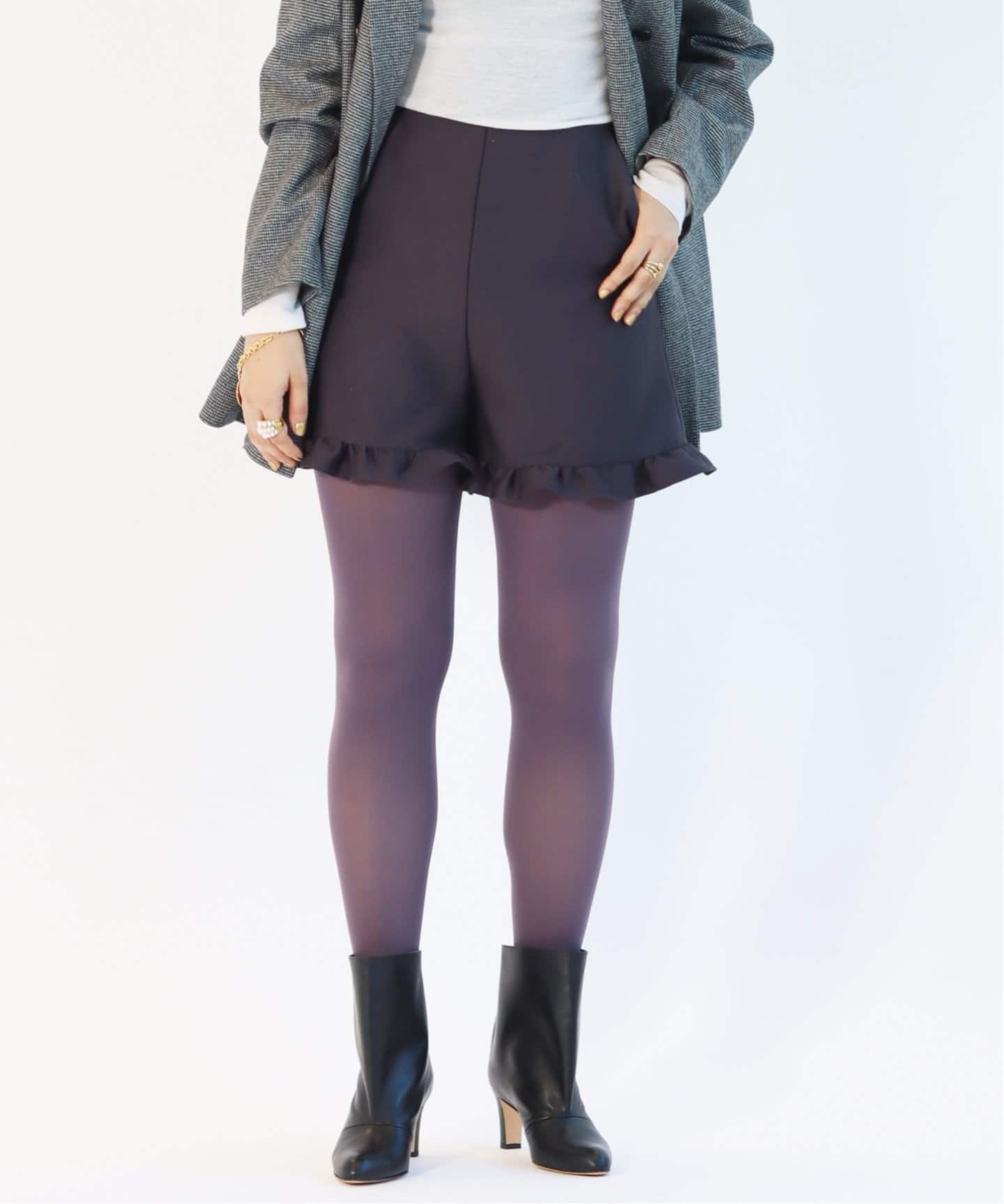 IENA LA BOUCLE ウールベネシャン フリルショーツ◇（ショート