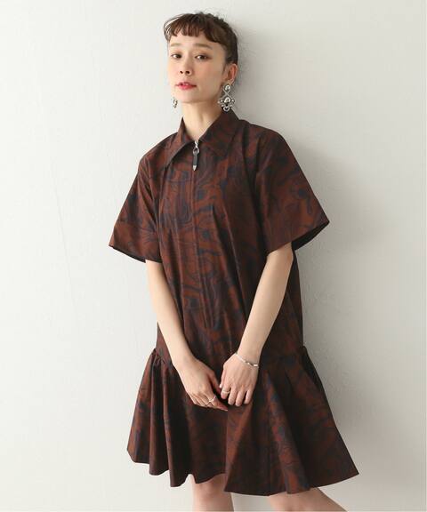 Toga Pulla トーガプルラ Marble Print Cotton Dress ワンピース Cityshop シティショップ 公式のファッション通販 Baycrew S Store