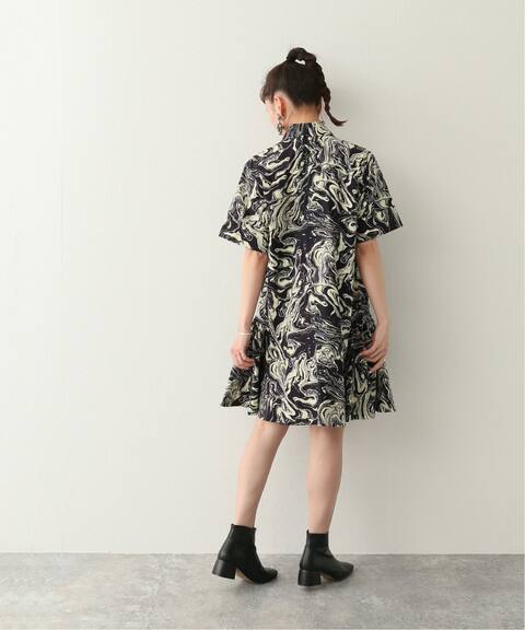 Toga Pulla トーガプルラ Marble Print Cotton Dress ワンピース Cityshop シティショップ 公式のファッション通販 Baycrew S Store