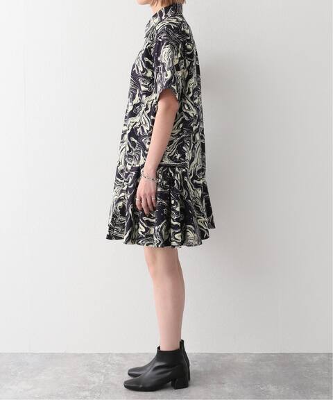 Toga Pulla トーガプルラ Marble Print Cotton Dress ワンピース Cityshop シティショップ 公式のファッション通販 Baycrew S Store