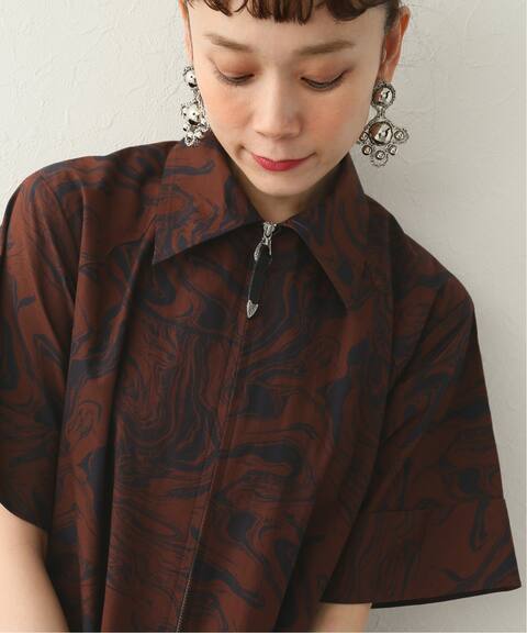 Toga Pulla トーガプルラ Marble Print Cotton Dress ワンピース Cityshop シティショップ 公式のファッション通販 Baycrew S Store