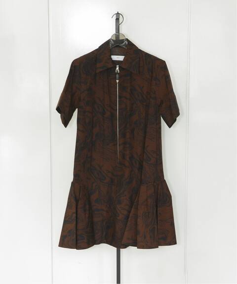 Toga Pulla トーガプルラ Marble Print Cotton Dress ワンピース Cityshop シティショップ 公式のファッション通販 Baycrew S Store