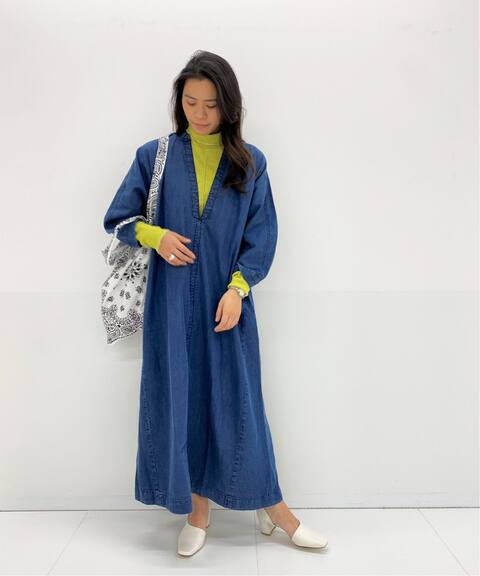 ライトデニムロングワンピース Bonum ボナム 公式のファッション通販 Baycrew S Store