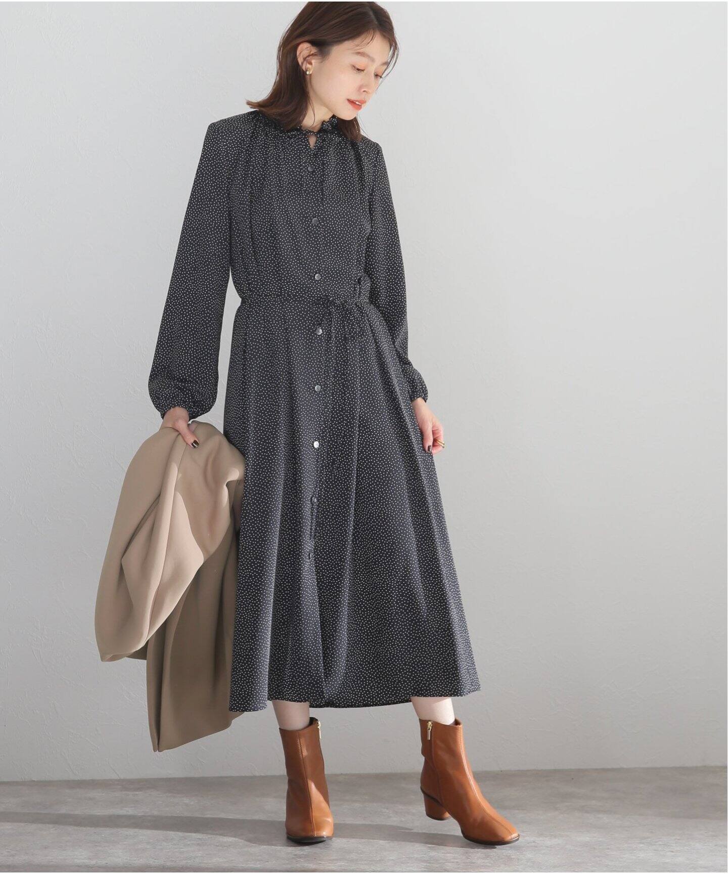 フリルカラースキッパーワンピース La Totalite ラ トータリテ 公式のファッション通販 Baycrew S Store