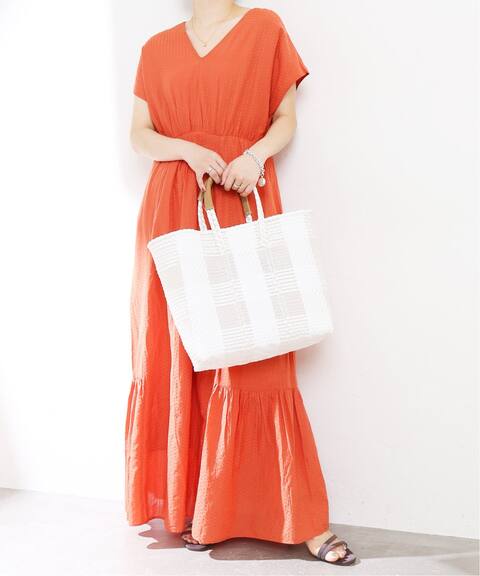 Ne Quittez Pas ヌキテパ ドビーvネックドレス La Totalite ラ トータリテ 公式のファッション通販 Baycrew S Store