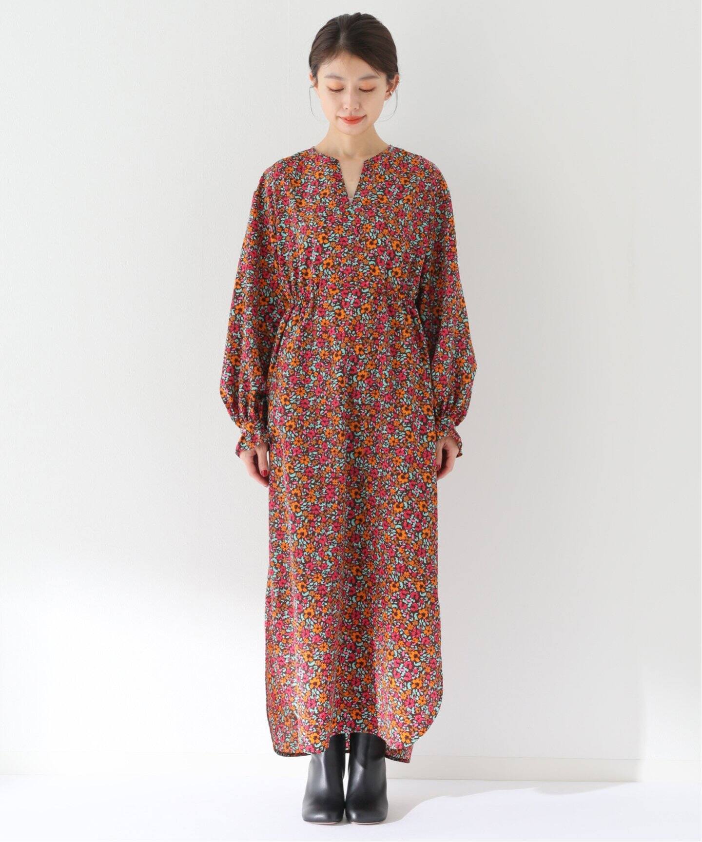 ブルーミングフラワープリントワンピース（ワンピース）｜Spick and  