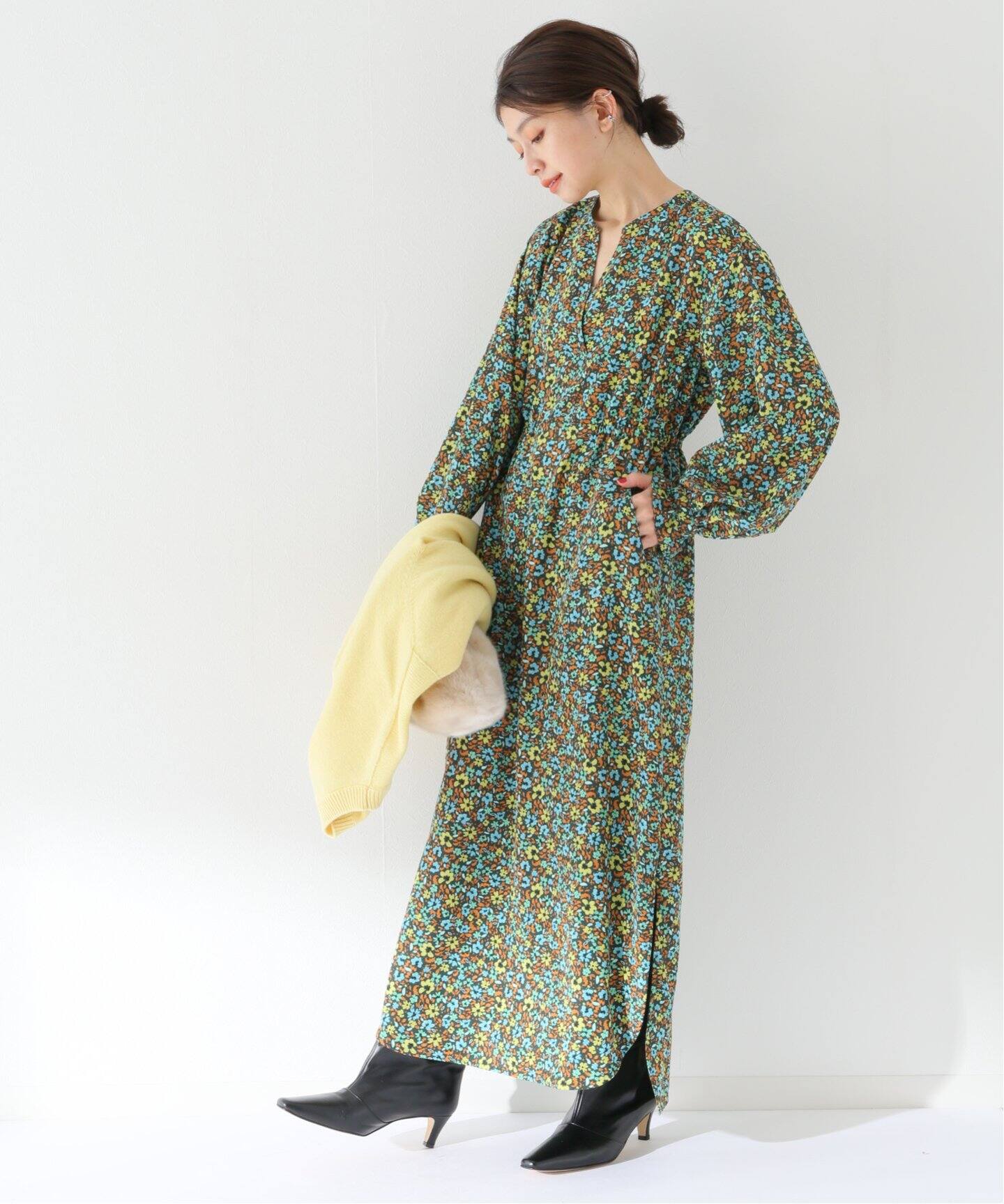 ブルーミングフラワープリントワンピース（ワンピース）｜Spick and  