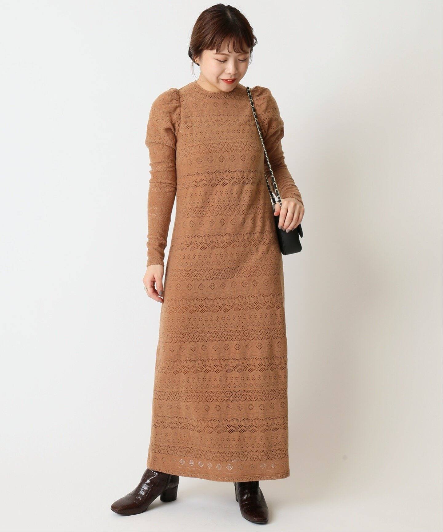 Spick&Span リネンレーヨンストレートワンピース スピックアンドスパンリネンレーヨンストレートワンピース38