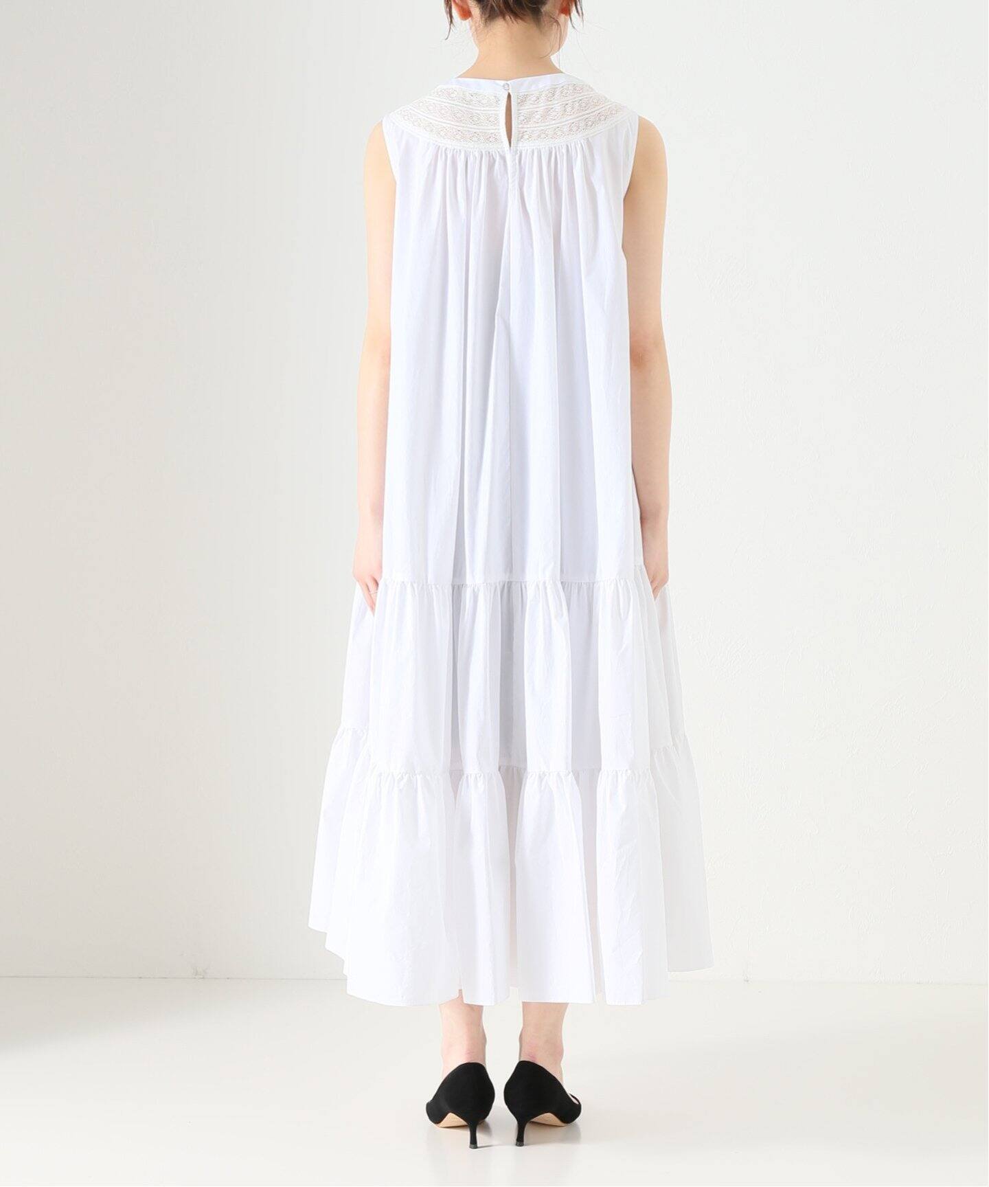 数量限定 特売 ヨーロッパブランド ワンピース 42 新品 ラベンダー コクーン ビジュー 素敵 爆安プライス