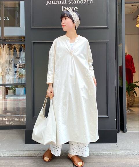 ナチュラルダンプキーネックワンピース Journal Standard Luxe ジャーナルスタンダード ラックス 公式のファッション通販 Baycrew S Store