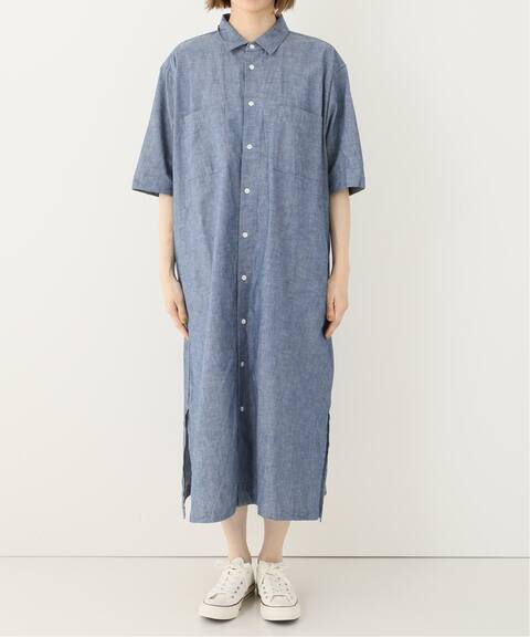 Toujours トゥジュー Indigo Chambray Shirt Dress Journal Standard Luxe ジャーナルスタンダード ラックス 公式のファッション通販 Baycrew S Store