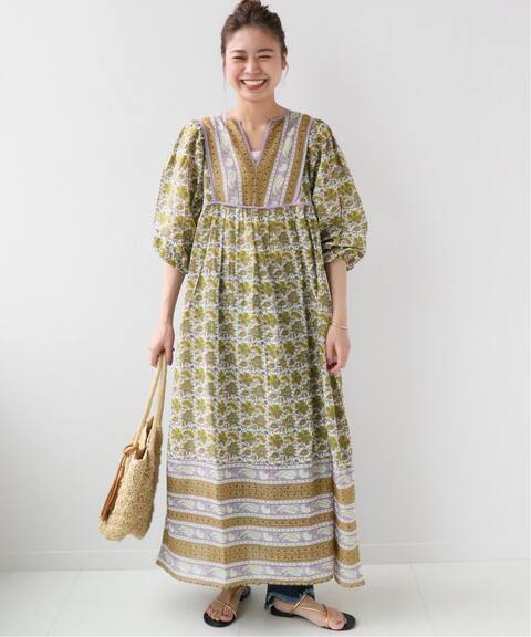 バティックフラワーパネルギャザーワンピース Journal Standard Relume ジャーナルスタンダード レリューム 公式のファッション通販 Baycrew S Store