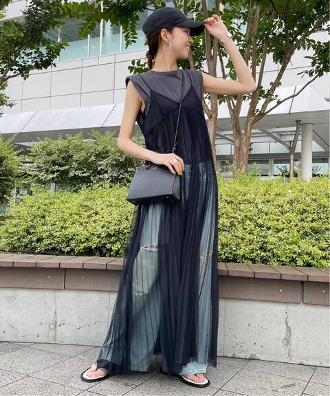 チュール プリーツ ワンピース Ap Studio エーピーストゥディオ 公式のファッション通販 Baycrew S Store