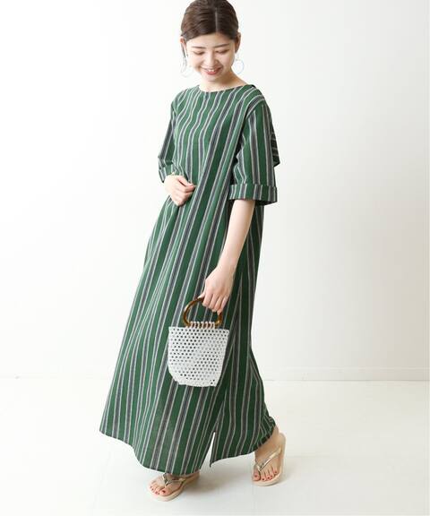 マルチストライプラッフルワンピース B C Stock ベーセーストック 公式のファッション通販 Baycrew S Store