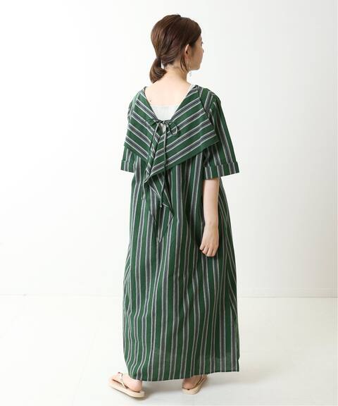 マルチストライプラッフルワンピース B C Stock ベーセーストック 公式のファッション通販 Baycrew S Store