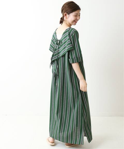 マルチストライプラッフルワンピース B C Stock ベーセーストック 公式のファッション通販 Baycrew S Store