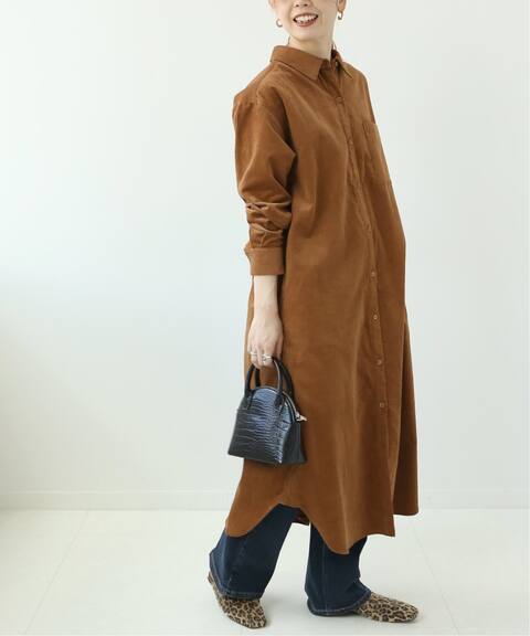 細コールシャツワンピース B C Stock ベーセーストック 公式のファッション通販 Baycrew S Store