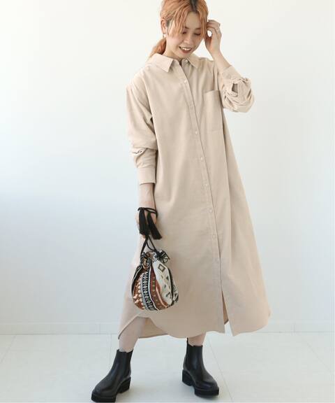 細コールシャツワンピース B C Stock ベーセーストック 公式のファッション通販 Baycrew S Store