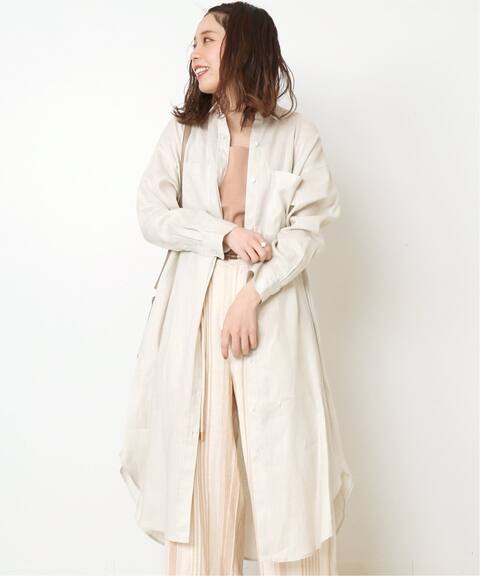 リネン100ロングシャツワンピース B C Stock ベーセーストック 公式のファッション通販 Baycrew S Store