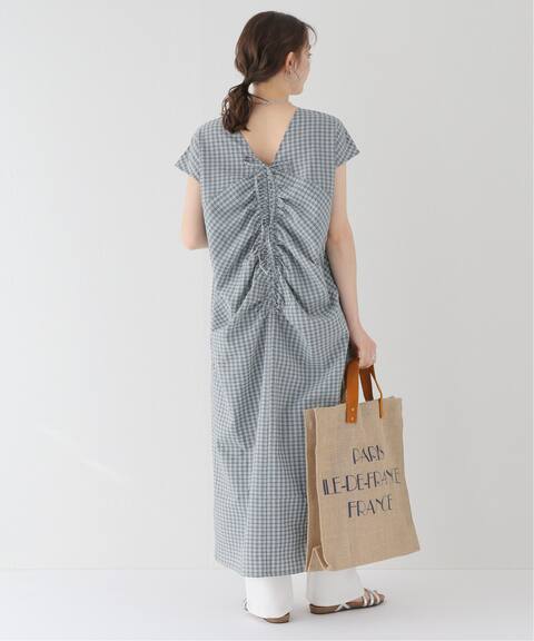 シアサッカー バックギャザーワンピース B C Stock ベーセーストック 公式のファッション通販 Baycrew S Store