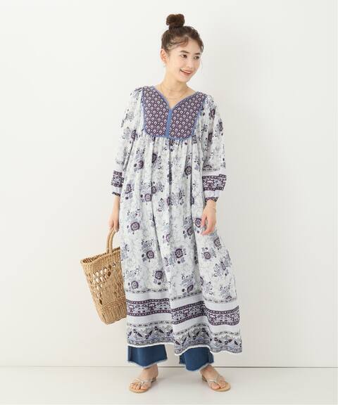 フラワーパターン ボイルワンピース B C Stock ベーセーストック 公式のファッション通販 Baycrew S Store