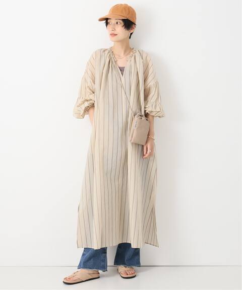 シアーコットンシルク スモックワンピース B C Stock ベーセーストック 公式のファッション通販 Baycrew S Store