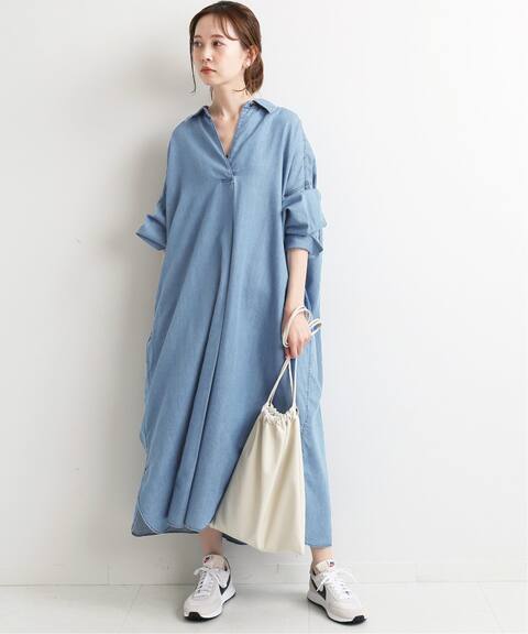 C Lyライトデニムプルオーバーワンピース Iena イエナ 公式のファッション通販 Baycrew S Store