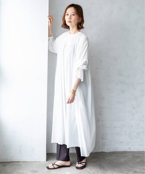 コットンレーヨンボイルギャザーワンピース Iena イエナ 公式のファッション通販 Baycrew S Store