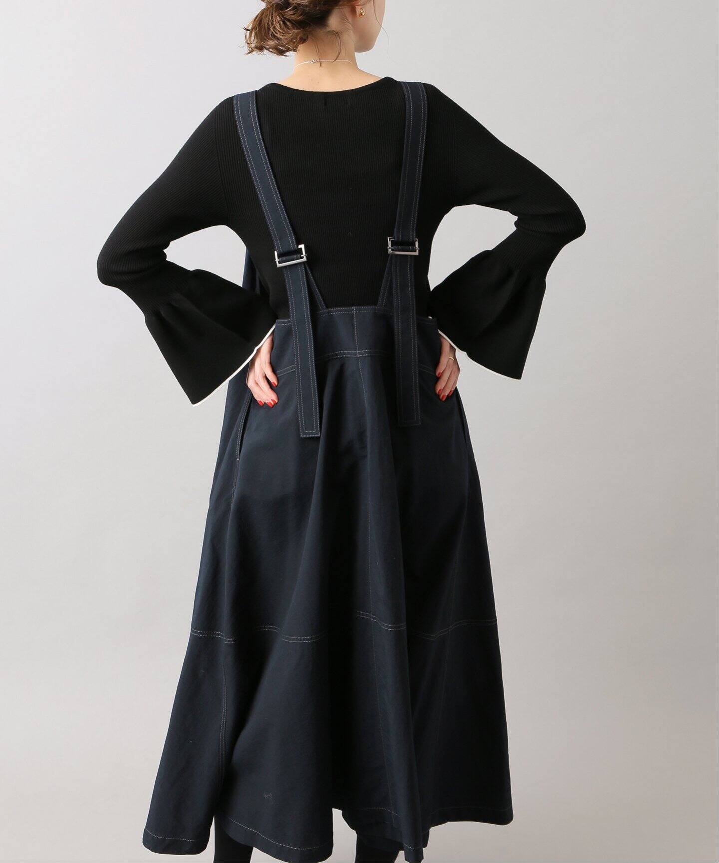 ポプリンVネックデザインワンピース◇（ワンピース）｜IENA（イエナ  