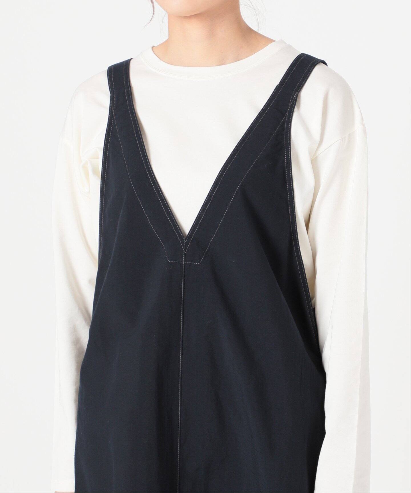 ポプリンVネックデザインワンピース◇（ワンピース）｜IENA（イエナ  