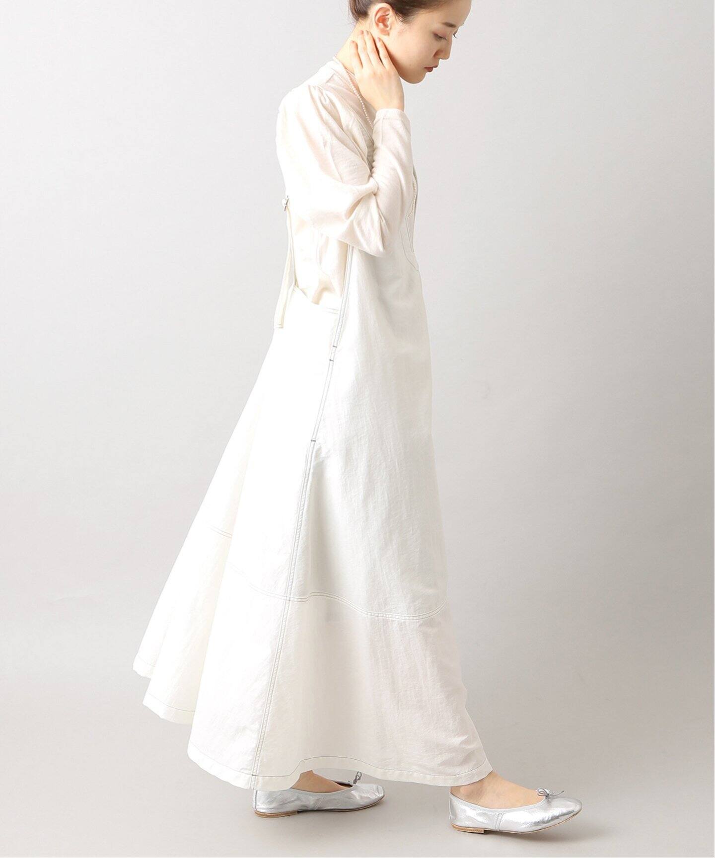 ポプリンVネックデザインワンピース◇（ワンピース）｜IENA（イエナ  