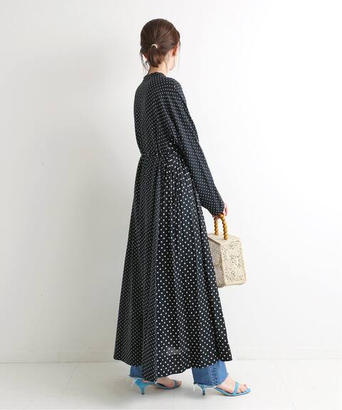 Ne Quittez Pas ヌキテパ Cotton Rayon Twill Print Gown ワンピース Iena イエナ 公式のファッション通販 Baycrew S Store