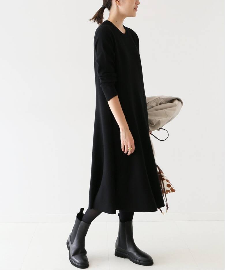 WEB限定/追加》ウォッシャブルフレアニットワンピース◇（ワンピース  