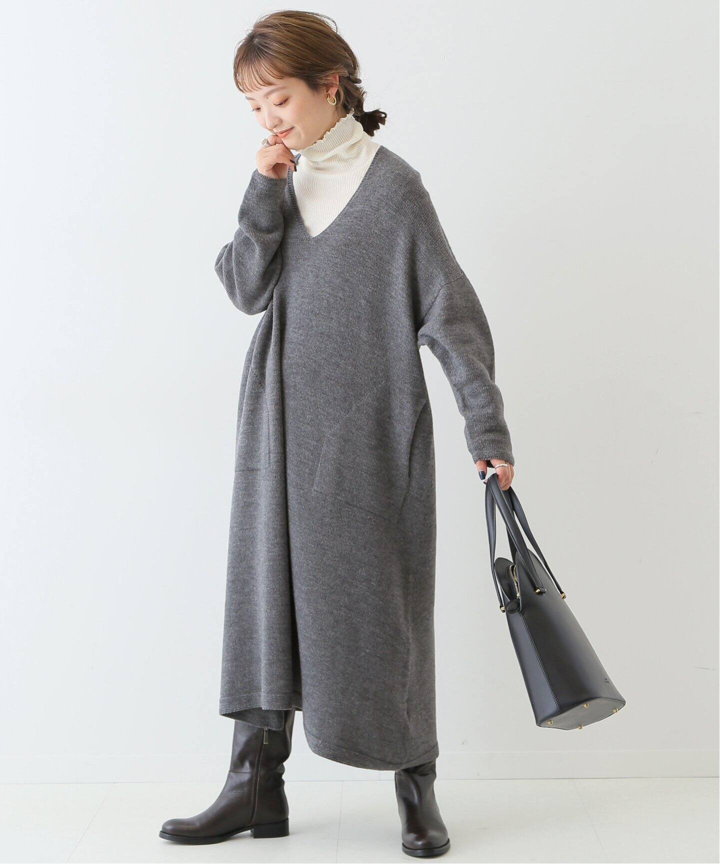 ファインウールニットワンピース Slobe Iena スローブ イエナ 公式のファッション通販 Baycrew S Store