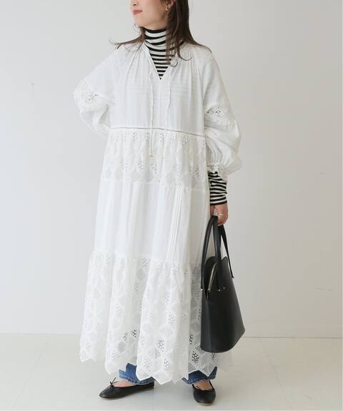 コットンチャーチスモックワンピース Slobe Iena スローブ イエナ 公式のファッション通販 Baycrew S Store