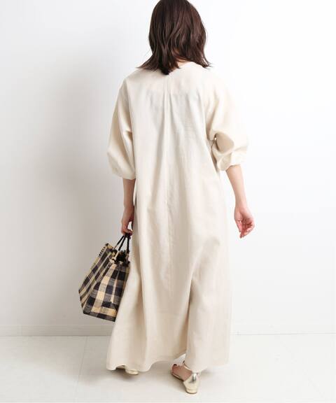 リネン混ニュアンスネックワンピース Slobe Iena スローブ イエナ 公式のファッション通販 Baycrew S Store