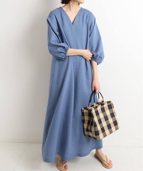 リネン混ニュアンスネックワンピース Slobe Iena スローブ イエナ 公式のファッション通販 Baycrew S Store