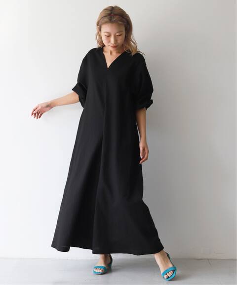 リネン混ニュアンスネックワンピース Slobe Iena スローブ イエナ 公式のファッション通販 Baycrew S Store