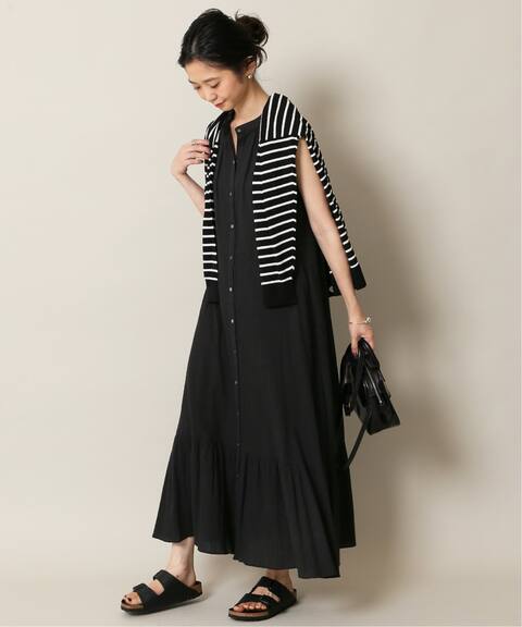 ウォッシャブルノースリーブフレアワンピース Slobe Iena スローブ イエナ 公式のファッション通販 Baycrew S Store