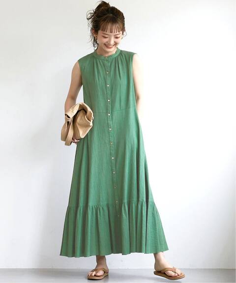 ウォッシャブルノースリーブフレアワンピース Slobe Iena スローブ イエナ 公式のファッション通販 Baycrew S Store