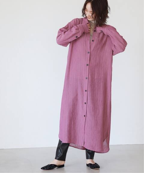 Slobe Citron カラーデザインシャツワンピース Slobe Iena スローブ イエナ 公式のファッション通販 Baycrew S Store