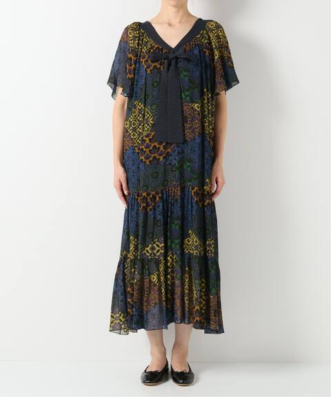 Iena La Boucle パターンブロックプリントワンピース Iena イエナ 公式のファッション通販 Baycrew S Store