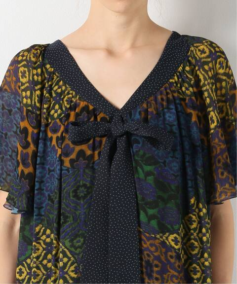 Iena La Boucle パターンブロックプリントワンピース Iena イエナ 公式のファッション通販 Baycrew S Store