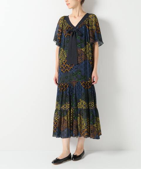 Iena La Boucle パターンブロックプリントワンピース Iena イエナ 公式のファッション通販 Baycrew S Store