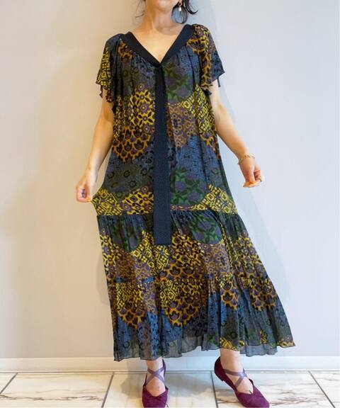 Iena La Boucle パターンブロックプリントワンピース Iena イエナ 公式のファッション通販 Baycrew S Store
