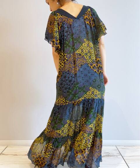 Iena La Boucle パターンブロックプリントワンピース Iena イエナ 公式のファッション通販 Baycrew S Store