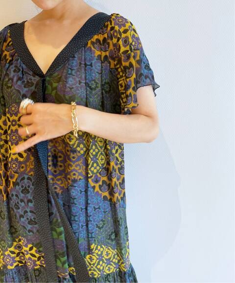 Iena La Boucle パターンブロックプリントワンピース Iena イエナ 公式のファッション通販 Baycrew S Store
