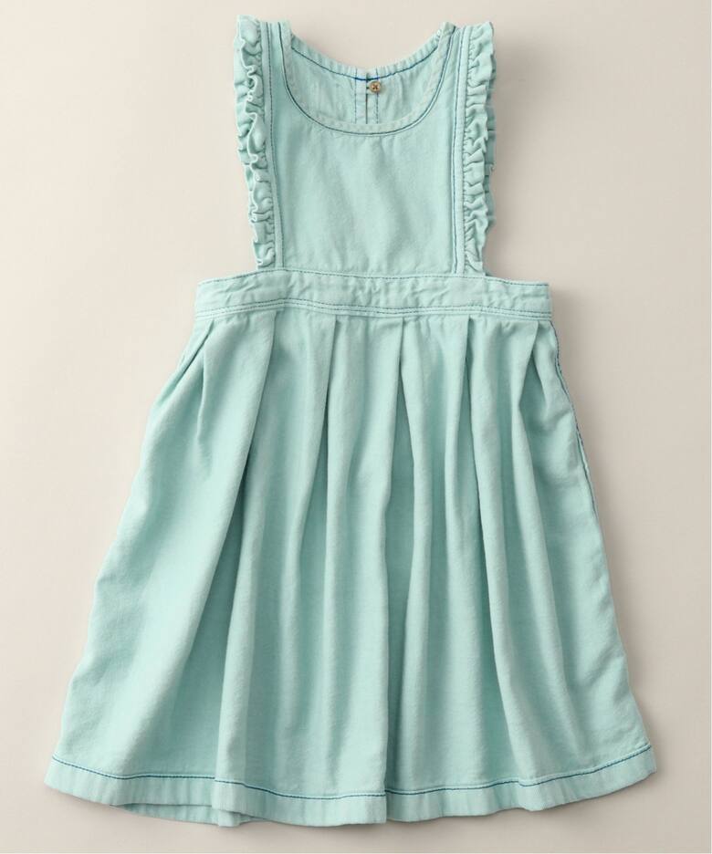 himher*YANUK】カラーデニムエプロンドレス kids（ワンピース）｜IENA  