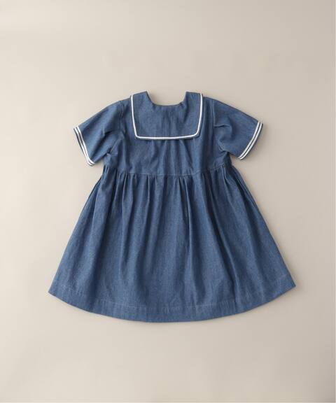 Au Clair De La Lune 別注セーラーデニムワンピース Baby 80 90 Iena Enfant イエナアンファン 公式のファッション通販 Baycrew S Store