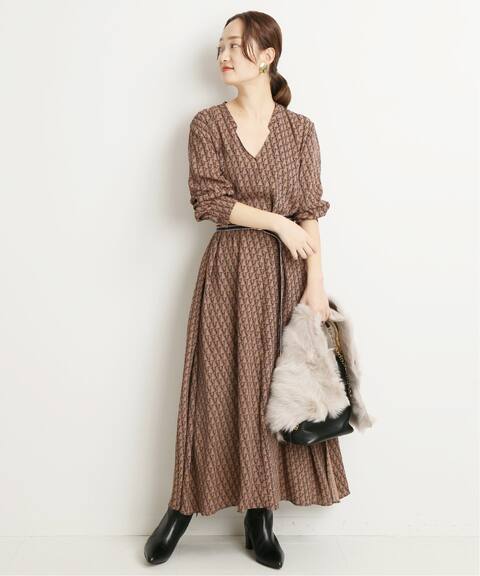 Vermeilモノグラムワンピース Vermeil Par Iena ヴェルメイユ パー イエナ 公式のファッション通販 Baycrew S Store